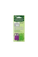 Clover Locking Stitch Markers with Clip