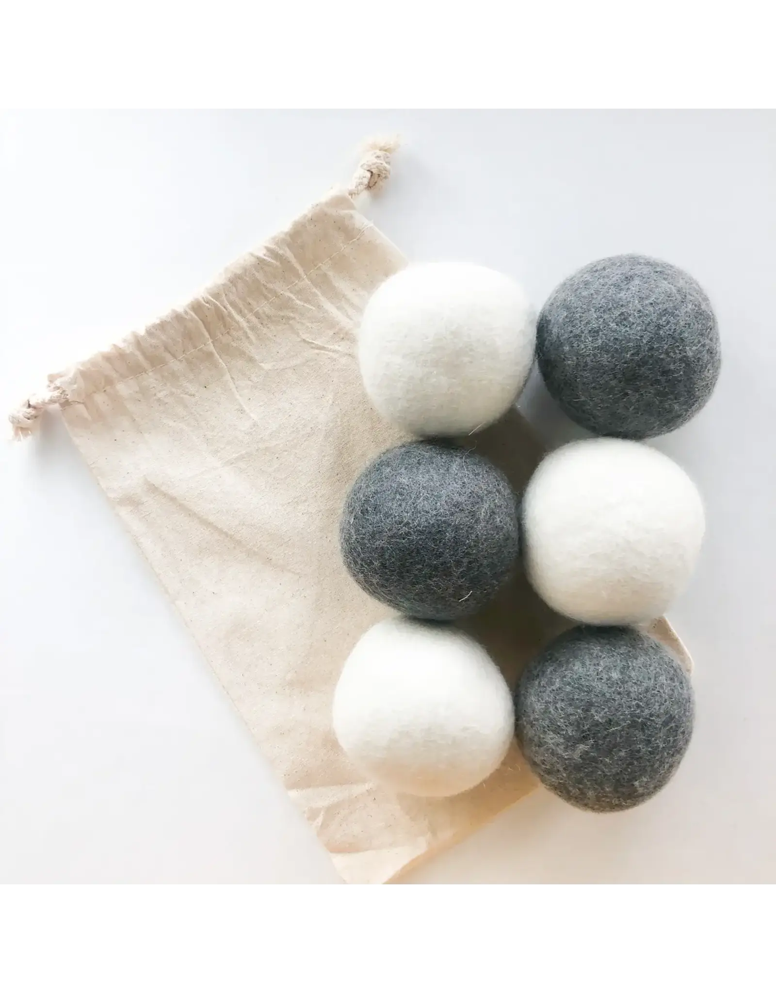 Smile Boutique Natural Organic Handmade Wool Dryer Balls - Set of 6
