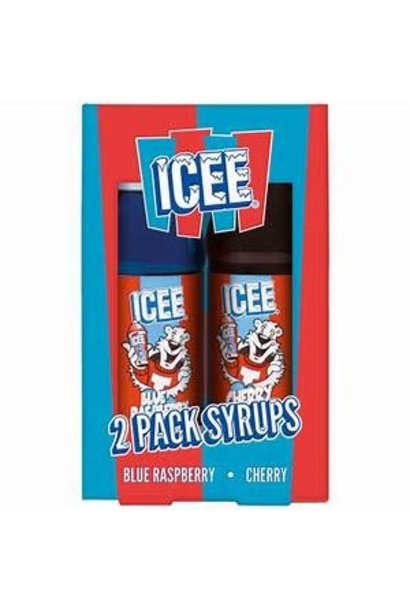 ICEE 2 Pack Syrups Blue Rasp/Cherry