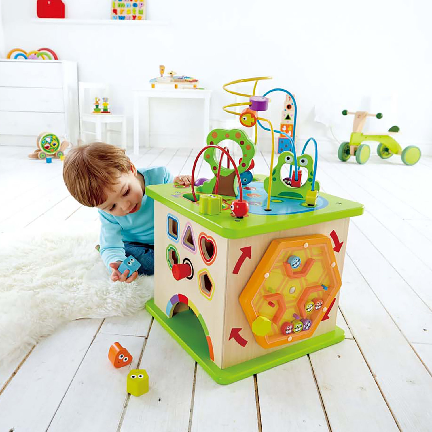 Hape Country Critters Play Cube Kidstop toys and books