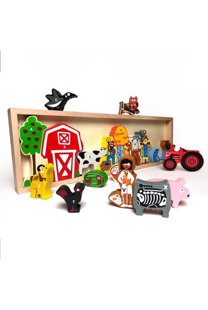 The Farm A to Z Wooden Puzzle