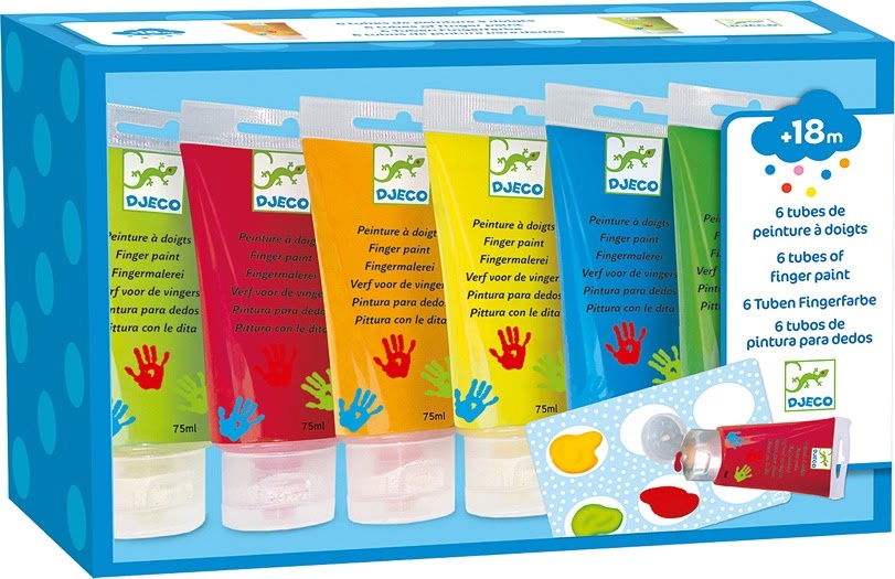 6 Tubes Finger Paint Classic Kidstop toys and books