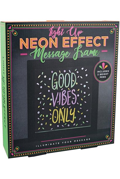 Light Up Neon Effects Message Frame