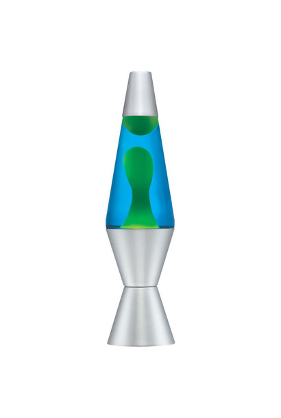 Lava Lamp Yellow & Blue Star 14.5"