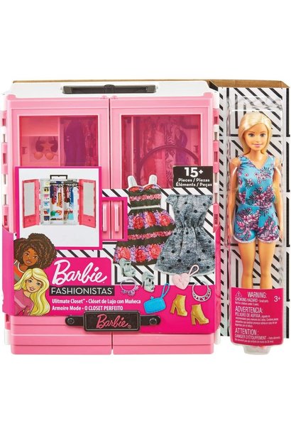 Barbie Fashionistas Ultimate Closet - Portable Fashion Toy for 3 to 8 Year  Olds