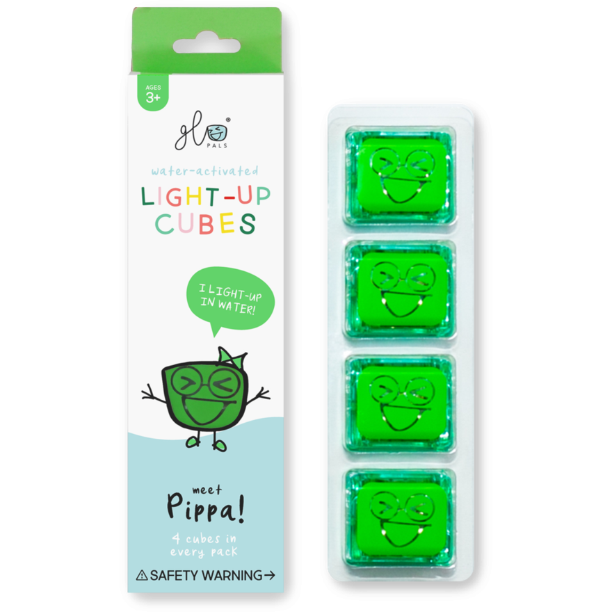 GloPals 4 Light Up Cubes Green Pippa-1