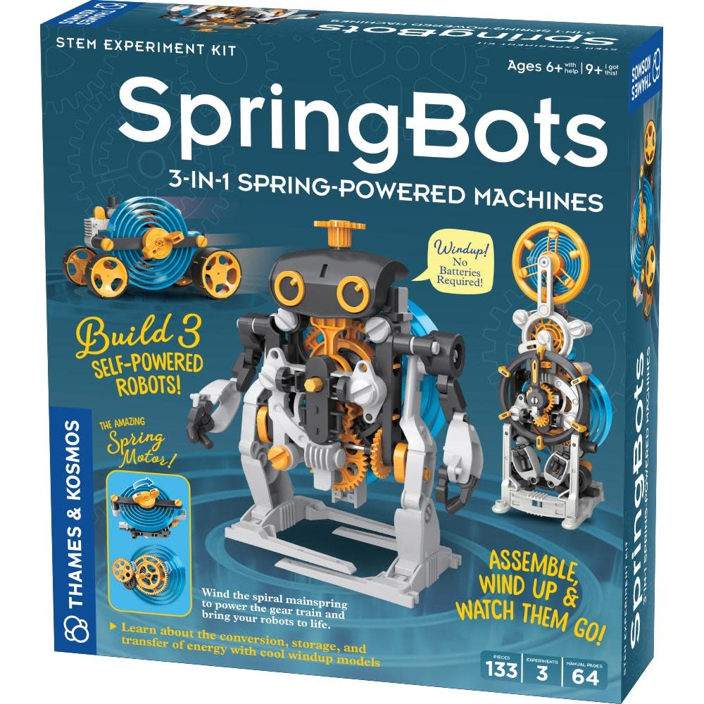 SpringBots 3 in 1 Spring Powered Machines-1