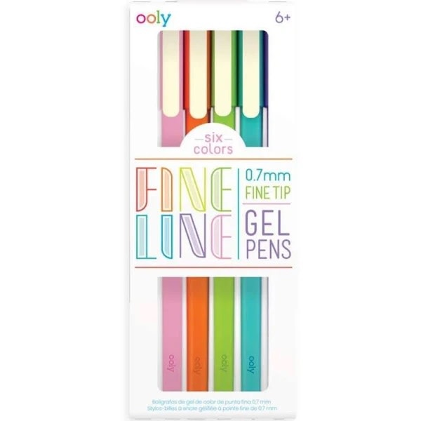 Fine Line Gel Pens set 6-1