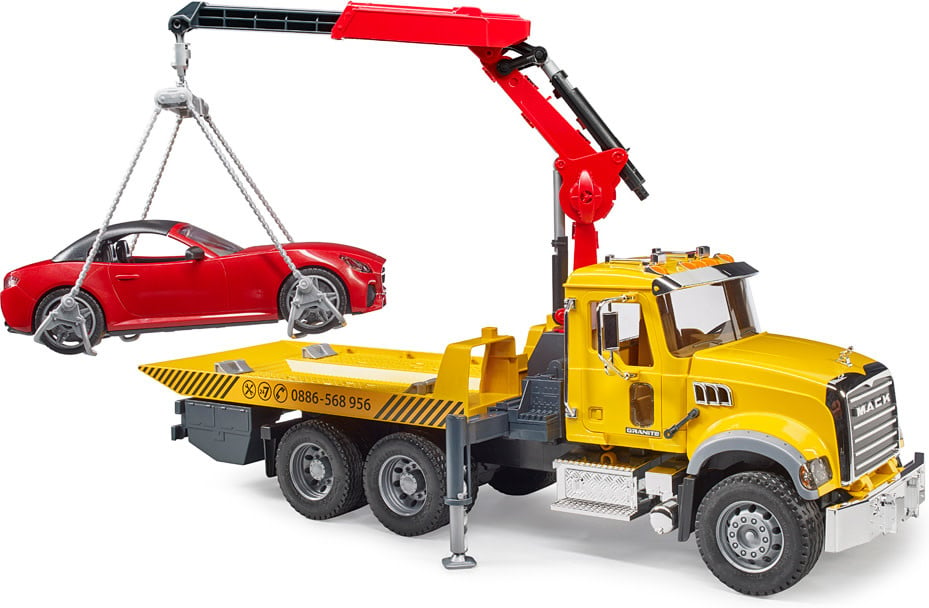 Bruder Tow Truck w/Roadster-1