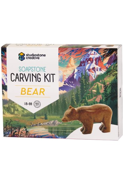 Soapstone Carving Kit Bear