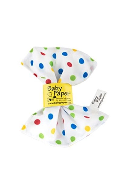 Baby Paper White Polka Dots