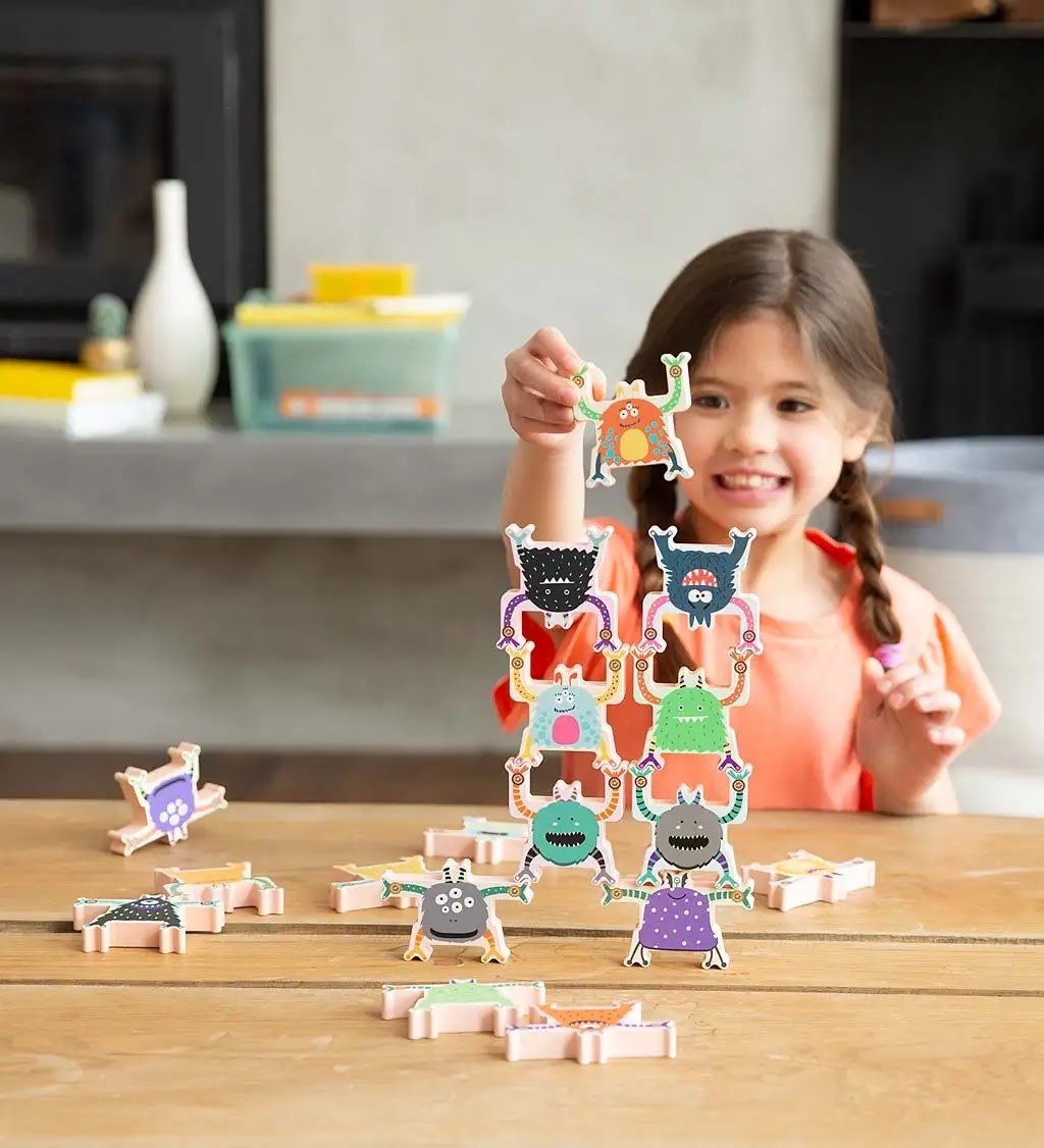 Stacking Monsters  Wooden Blocks-1