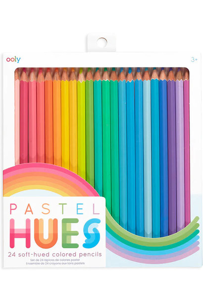 Pastel Hues Colored Pencils Set of 24