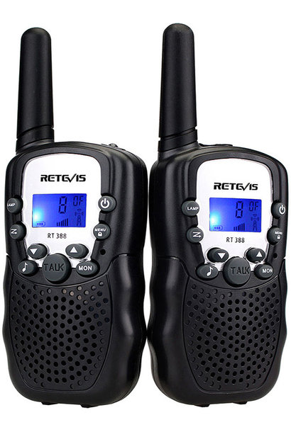 Retevis Kids Walkie Talkies w/Flashlight Black