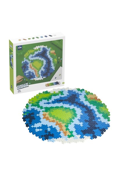 Plus Plus Puzzle by Number Earth 800 pc