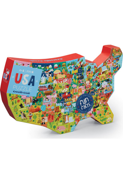 USA Puzzle Fun Facts 200pc