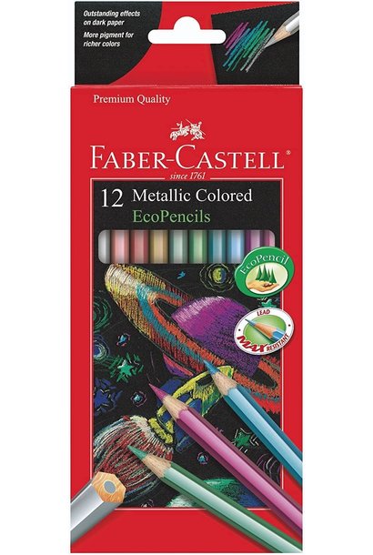 Faber Metallic Colored Pencils 12