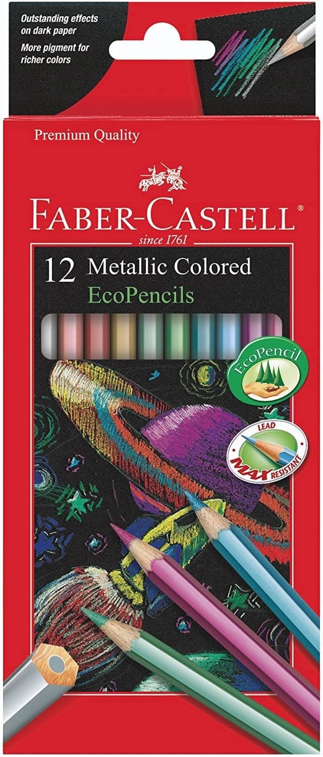 Faber Metallic Colored Pencils 12-1