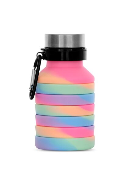 Collapsible Water Bottle Happy Stripe