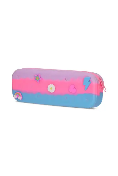 Iscream Blue Tie Dye Popper Pencil Case