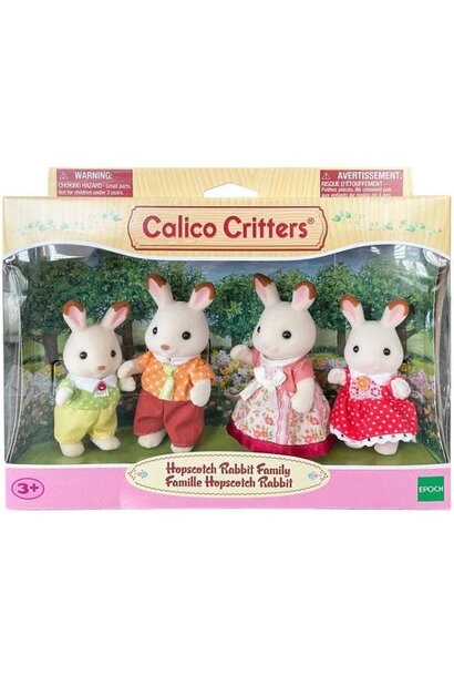 Calico Critters Chocolate Rabbit Family