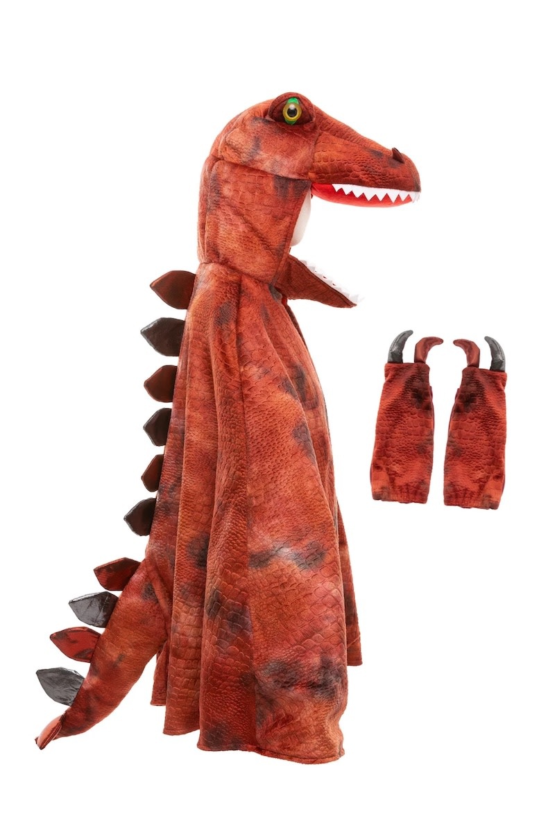 T-Rex Cape and Claws Red size 4-4