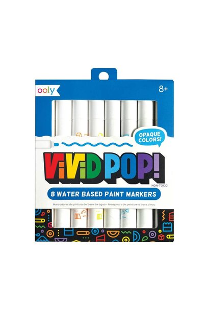 Vivid Pop! Water Based Paint Markers 8 Ct