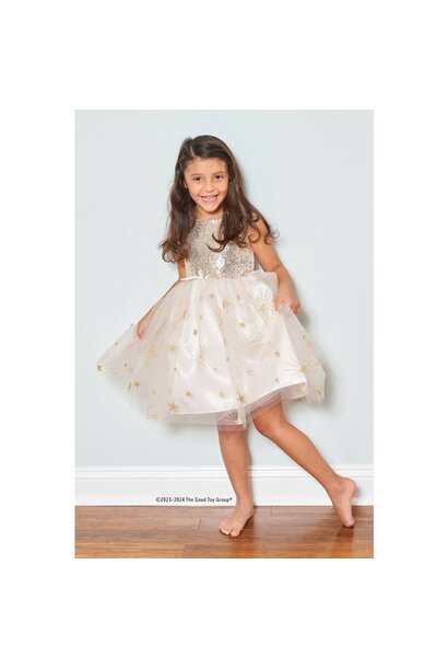 Golden Glam Party Dress