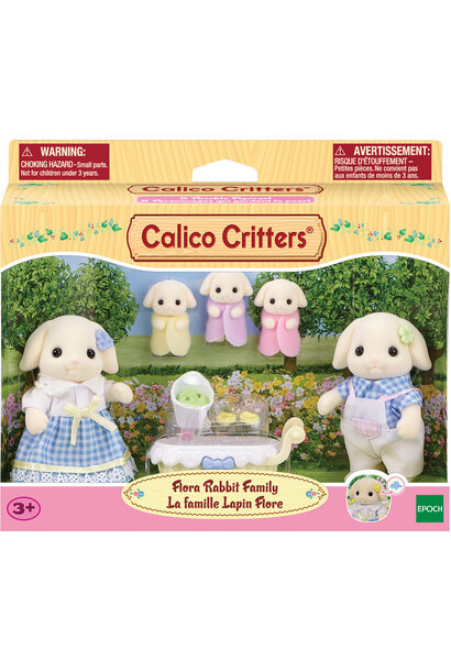 Calico Critters Flora Rabbit Family