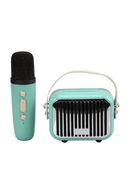 Pocket Karaoke Speaker & Microphone Combo Teal