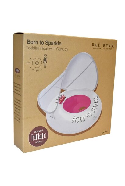 SALE 2026 Toddler Float w/ Canopy Born To Sparkle