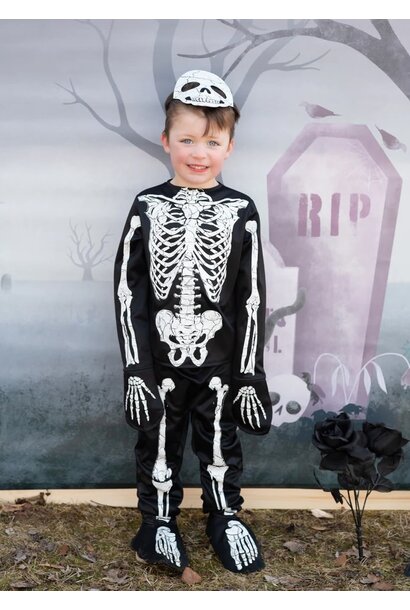 Glow In The Dark Skeleton Shirts Pants Mask Set