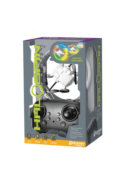 HaloSpin Rotating Light Ring Drone
