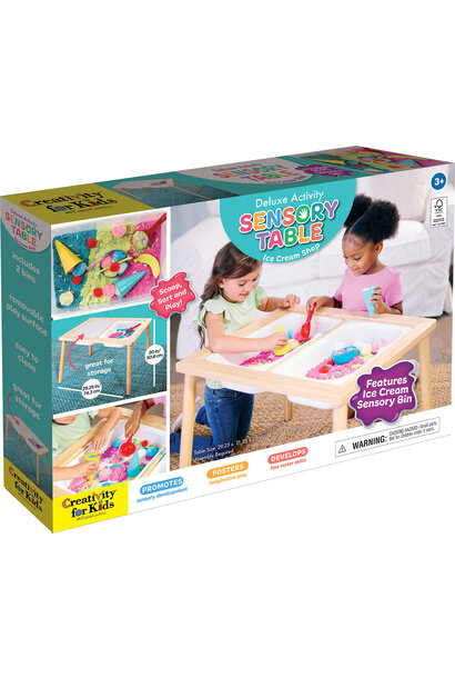 Deluxe Activity Sensory Table Ice Cream Shop