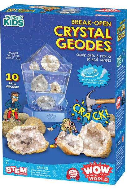 Wondery KIDS Break-Open Crystal Geodes