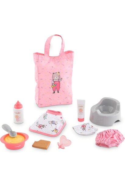Pink Mealtime Accessories Set