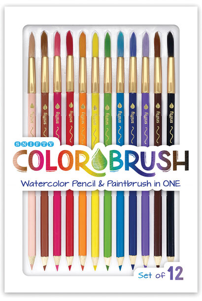 Color Brush Watercolor Pencil & Paintbrush