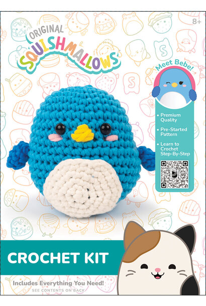 Squishmallow Crochet Kit Bebe Penguin