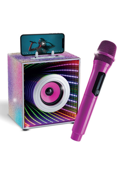 Pop Star Karaoke Infinity Lights Speaker & Mic