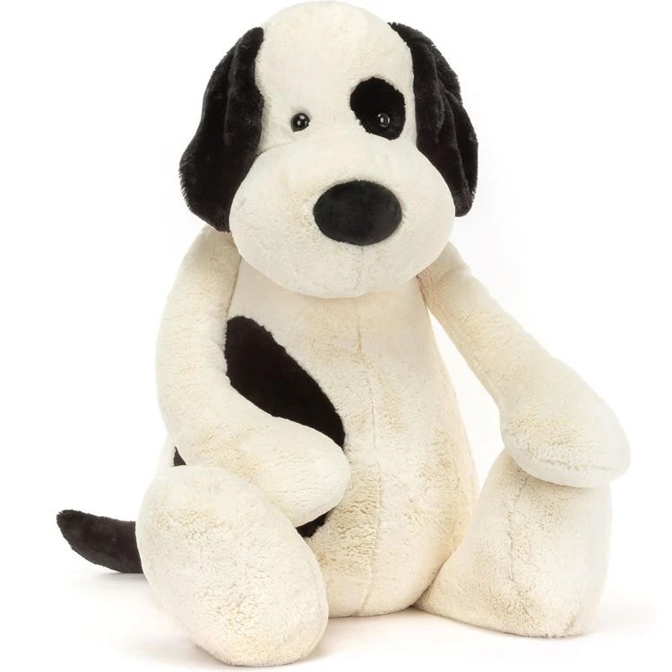 Bashful Puppy Black & Cream GIGANTIC - Kidstop toys and books