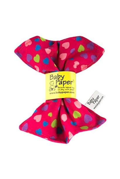 Baby Paper Crinkly Pink Hearts