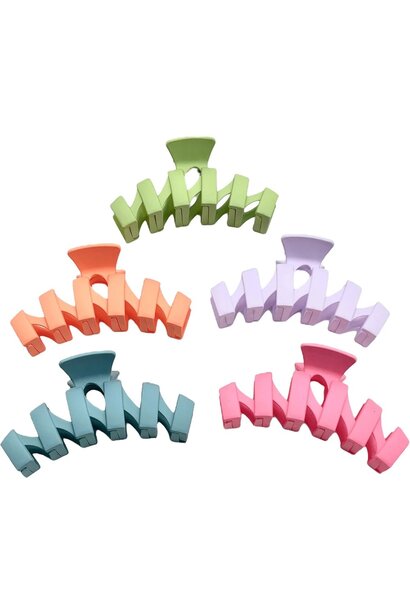 Zig Zag Hair Claw Pastel