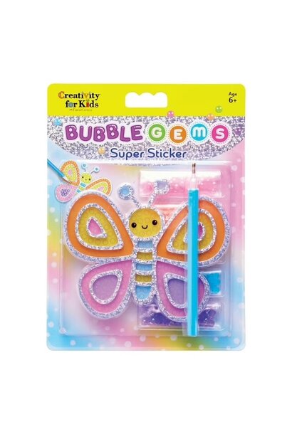 Bubble Gems Super Sticker Butterfly