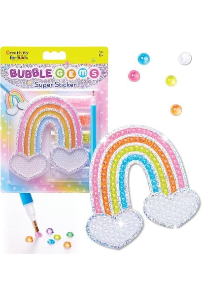Bubble Gems Super Sticker Rainbow