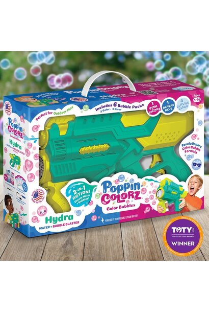 PoppinColorz Hydra 2 in 1 Bubble Blaster