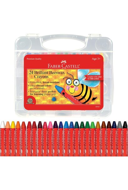 Faber/Beeswax Crayons 24 ct