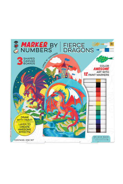 IHeart Marker by Numbers Fierce Dragon