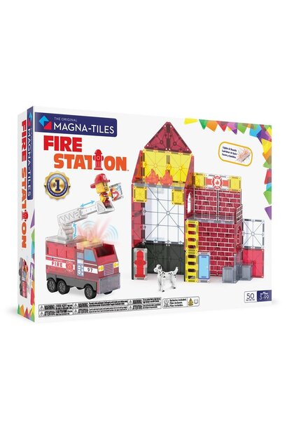 Magna-tiles Fire Station 50pc Set