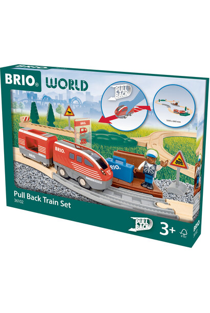 Brio Pull Back Train Set