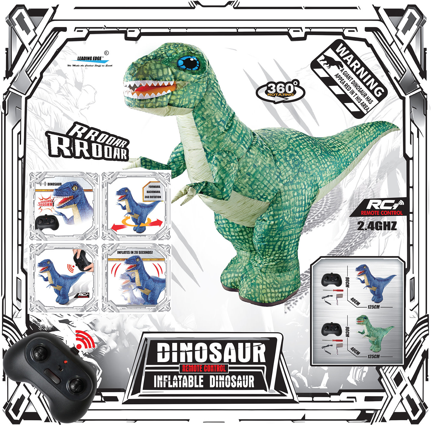 Inflatable RC Dinosaur Green-5